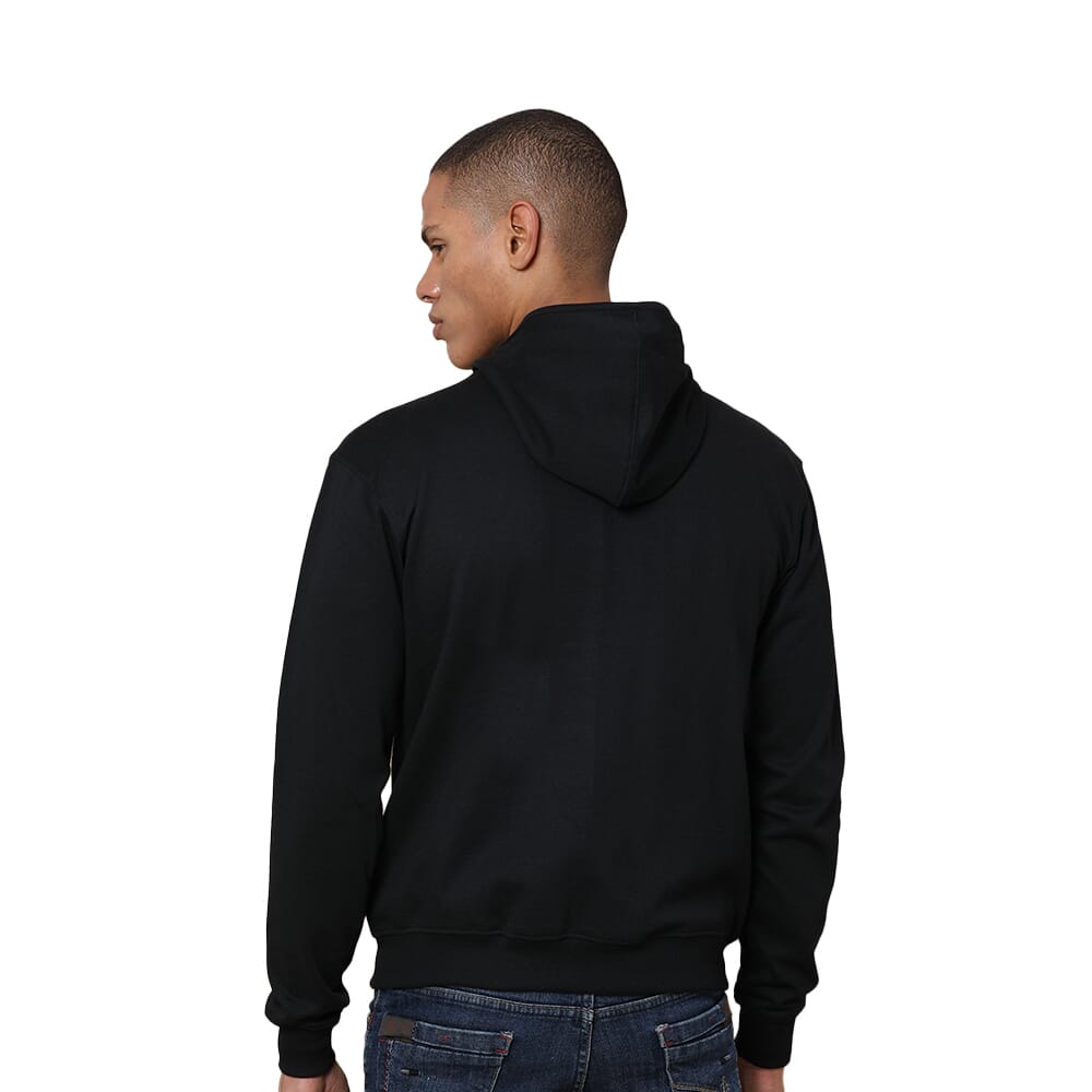 Greys&Blues Rocky Hoodie with Zip- Black